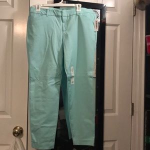 Seafoam green dress pants